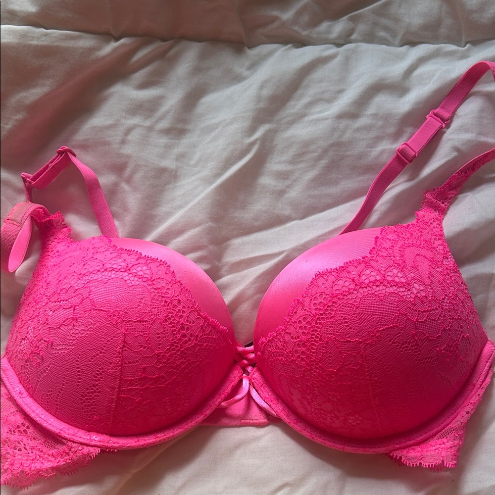 La SENZA Vibrant Pink Lace Bra